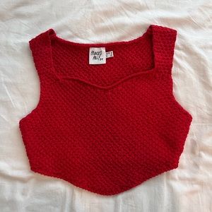 ❌Sold❌ Princess Polly Red Knit Tank Top